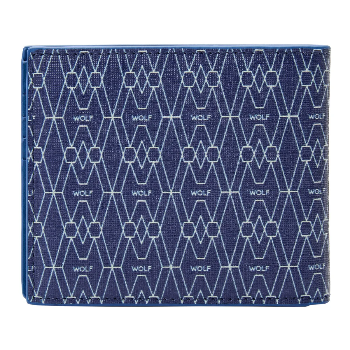 Wolf Signature Vegan Collection Blue Billfold Wallet - Image 2