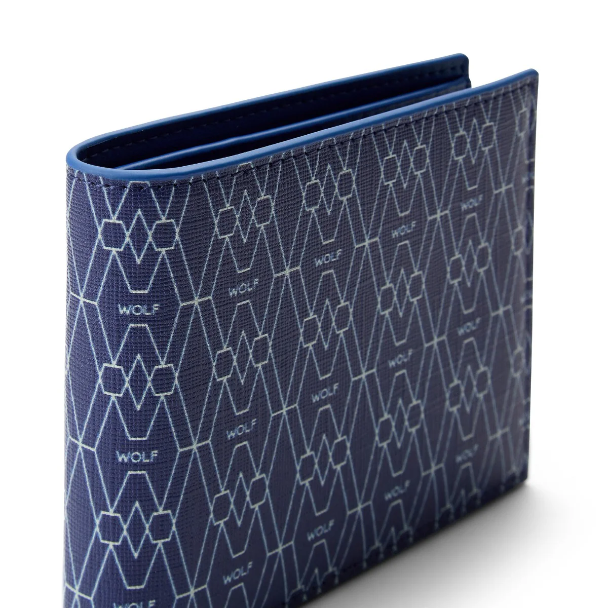 Wolf Signature Vegan Collection Blue Billfold Wallet - Image 3