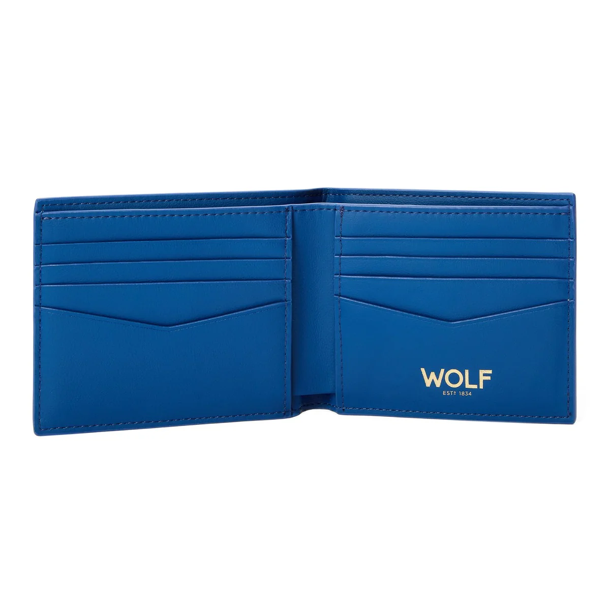 Wolf Signature Vegan Collection Blue Billfold Wallet - Image 4