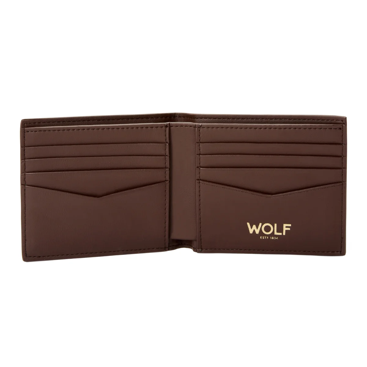 Wolf Signature Vegan Collection Brown Billfold Wallet - Image 3