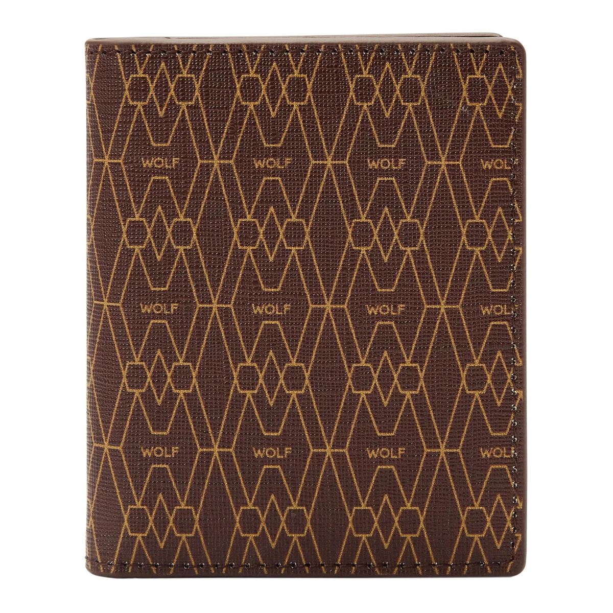 Wolf Signature Vegan Collection Brown ID Card Case