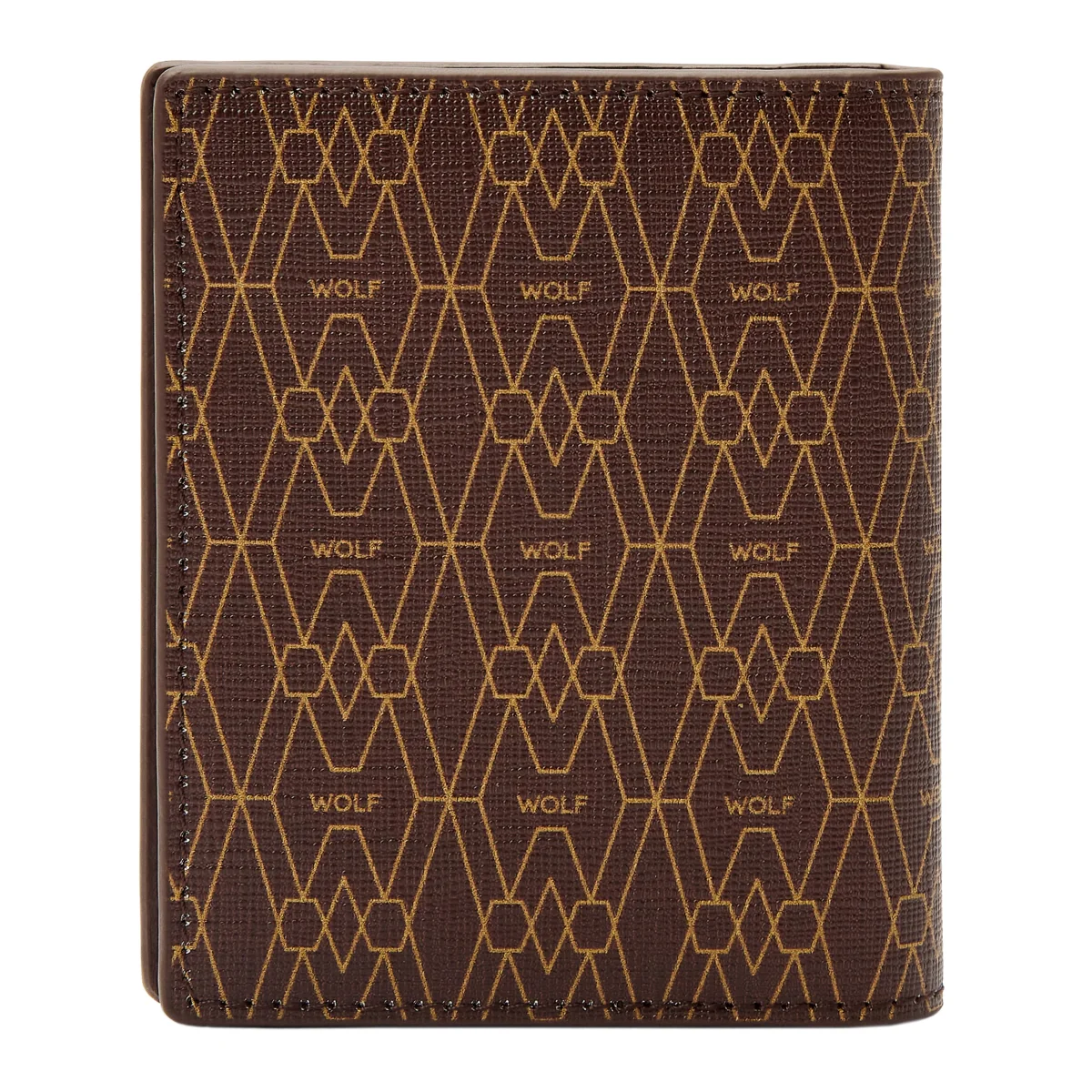 Wolf Signature Vegan Collection Brown ID Card Case - Image 2