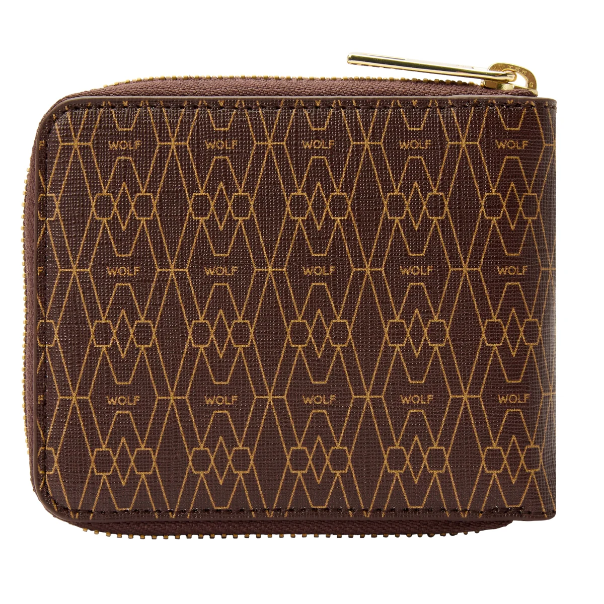 Wolf Signature Vegan Collection Brown Zip Around Wallet - Image 2