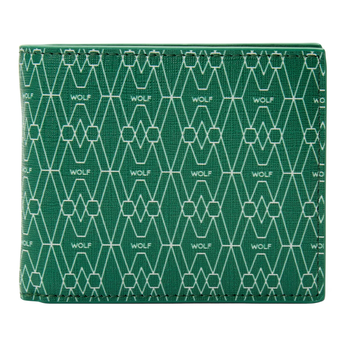 Wolf Signature Vegan Collection Green Billfold Coin Wallet