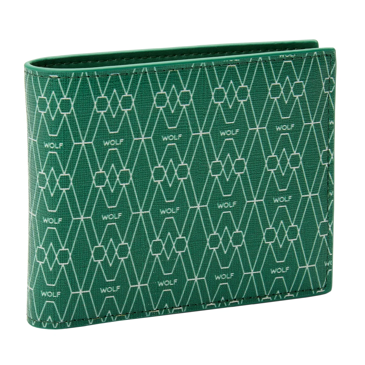 Wolf Signature Vegan Collection Green Billfold Coin Wallet - Image 3
