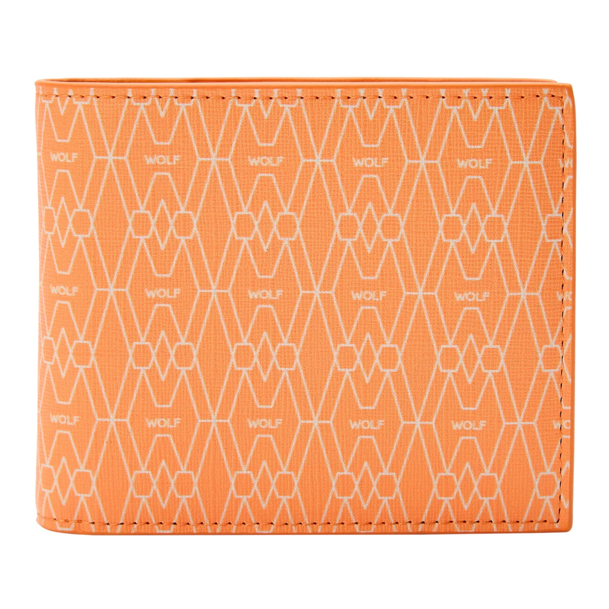 Wolf Signature Vegan Collection Orange Billfold Coin Wallet