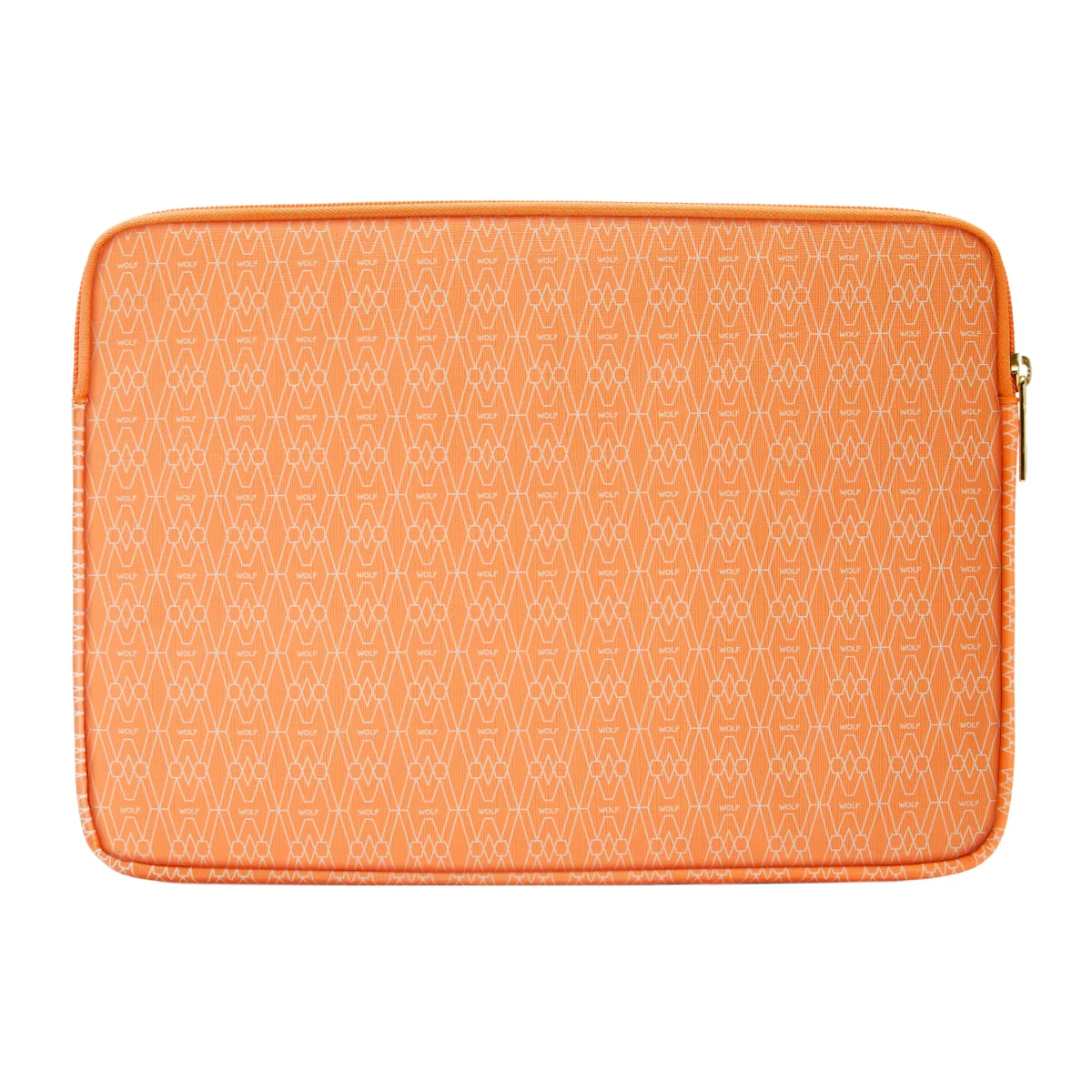 Wolf Signature Vegan Collection Orange Laptop Zip Case - Image 2