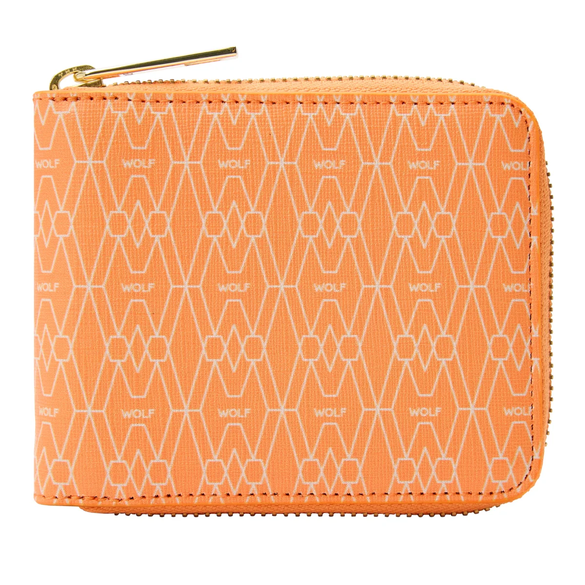 Wolf Signature Vegan Collection Orange Range Zip Around Wallet
