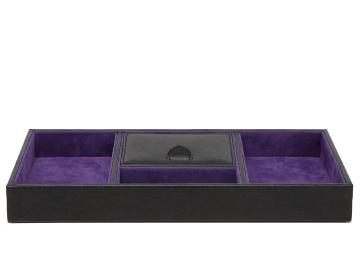 WOLF Valet Tray Blake Black Purple