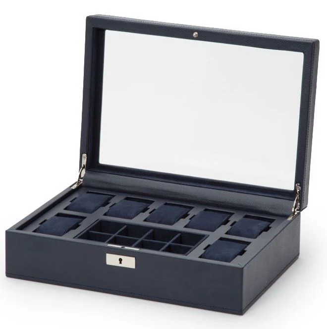 WOLF Watch Box Howard Navy