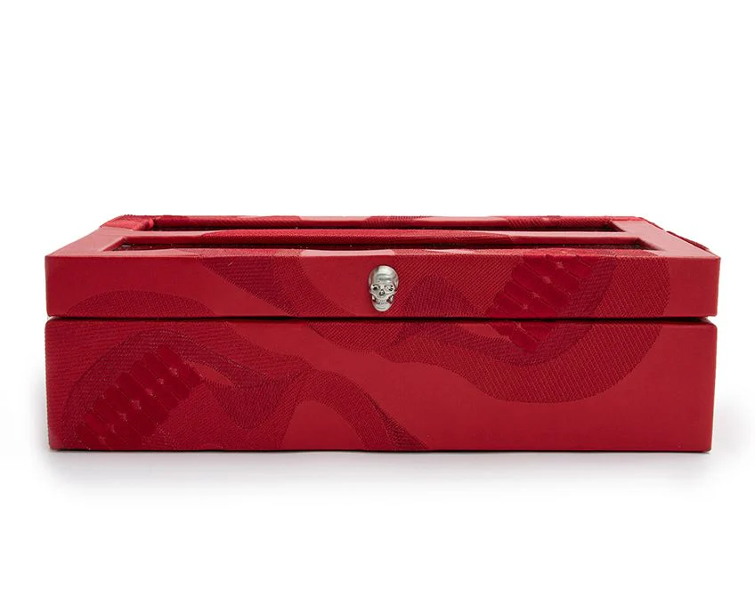 WOLF Watch Box Memento Mori 10 Piece Red - Image 4