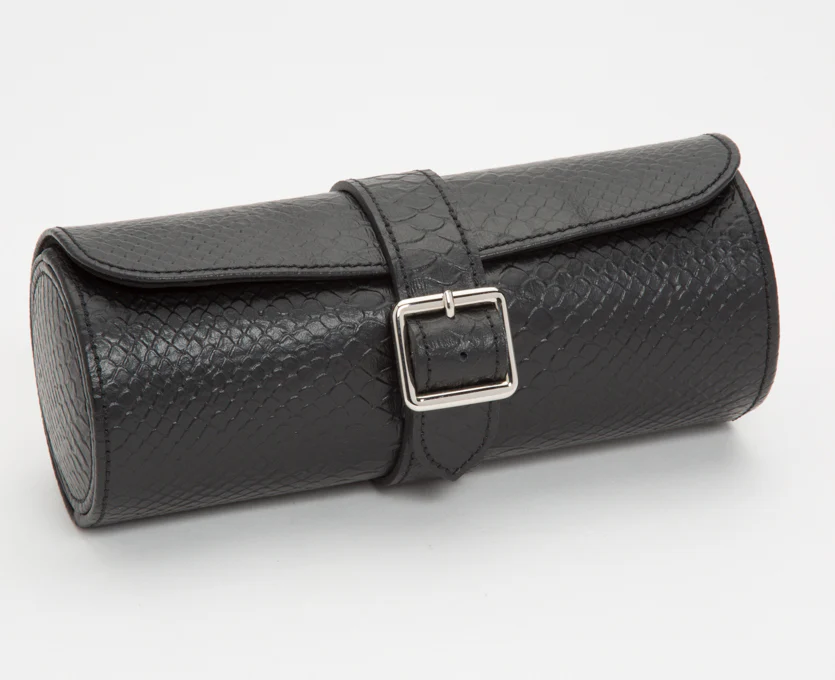 Wolf Watch Roll Exotic Triple Black D - Image 3