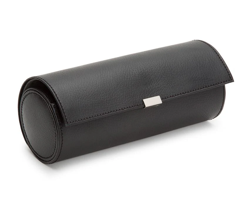 Wolf Watch Roll Howard Triple Black - Image 2