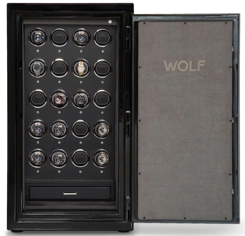 WOLF Watch Safe Atlas 20 Piece Onyx