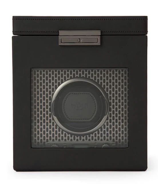 WOLF Watch Winder Axis Single With Storage Powder Coat