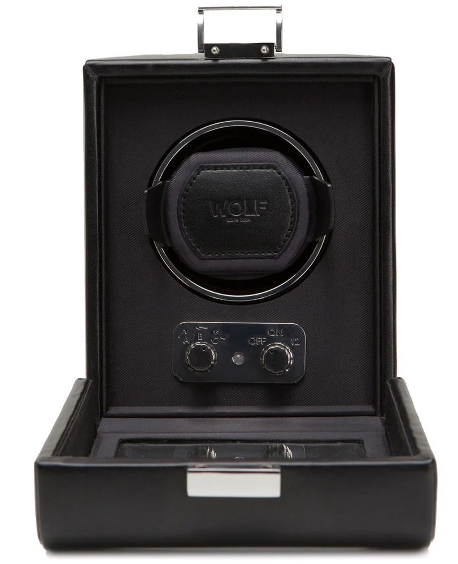 Wolf Watch Winder Heritage Single Black - Image 2