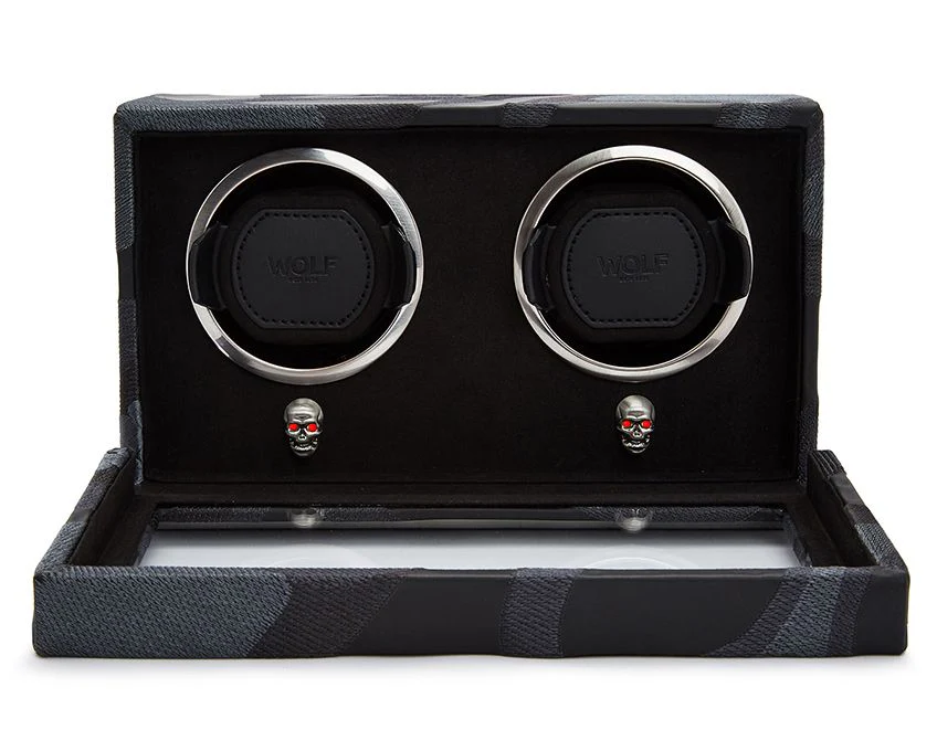 WOLF Watch Winder Cub Memento Mori Double Black - Image 2