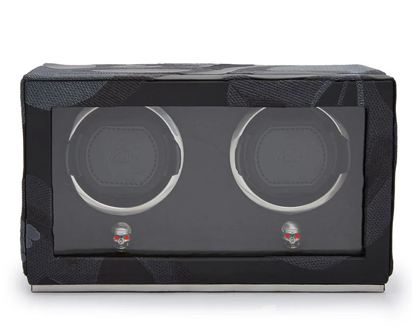WOLF Watch Winder Cub Memento Mori Double Black - Image 4