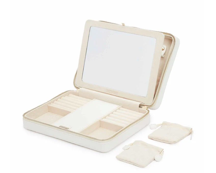 WOLF Jewellery Case Maria Zip Large White - Image 4