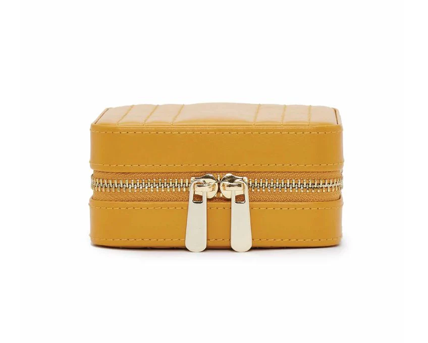 WOLF Jewellery Case Maria Zip Small Musturd - Image 4