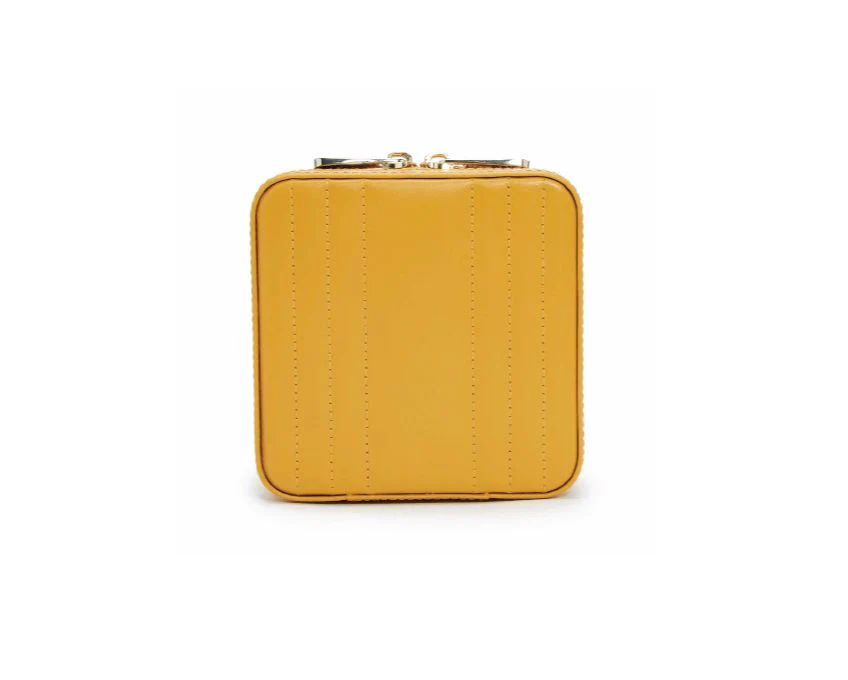 WOLF Jewellery Case Maria Zip Small Musturd - Image 5