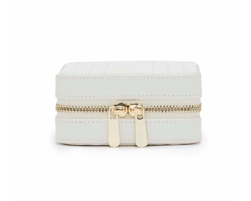WOLF Jewellery Case Maria Zip Small White - Image 4