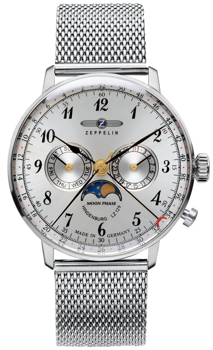Zeppelin LZ 129 Hindenburg Moonphase Mens Watch