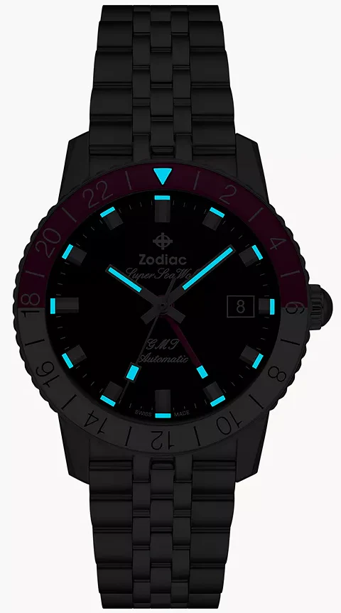 Zodiac Super Sea Wolf GMT Automatic Watch - Image 2