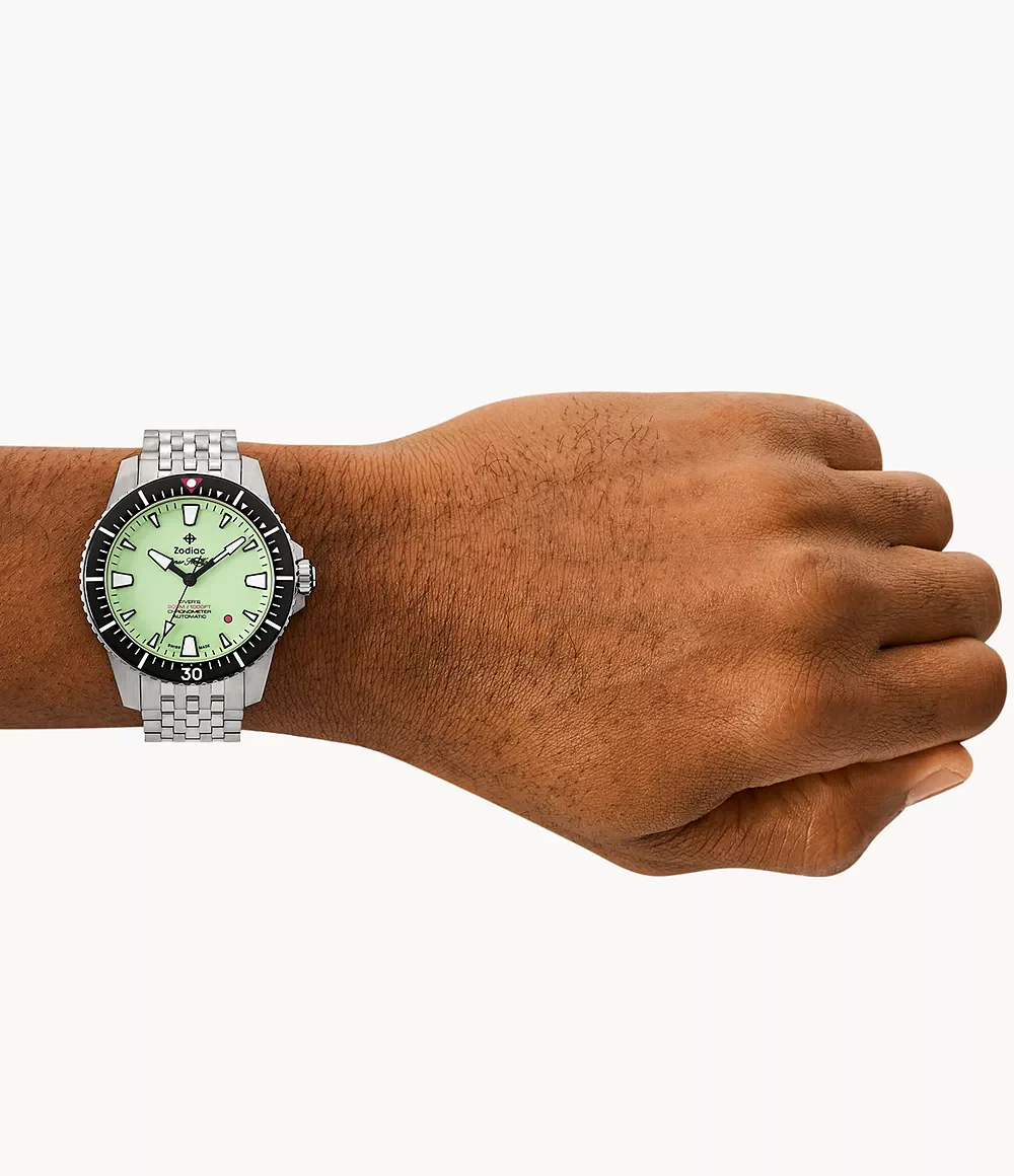 Zodiac Super Sea Wolf Zodiac x RedBar Pro Diver Automatic Watch - Image 7